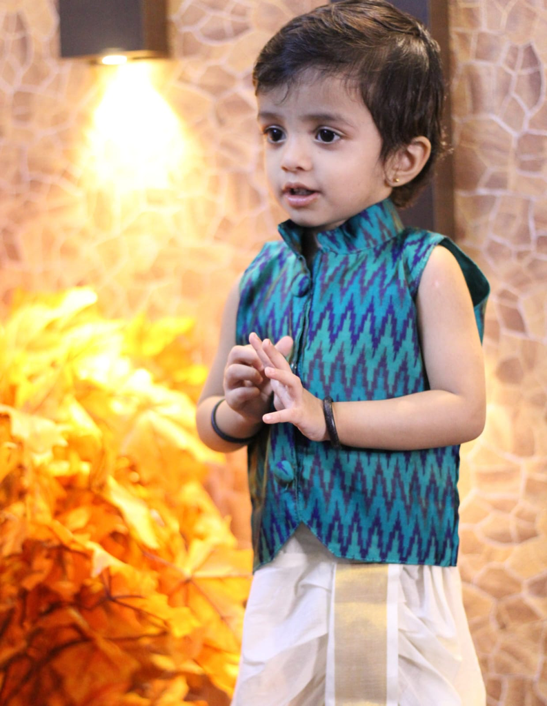 Sky Blue Dress For Kids
