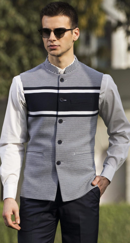 Grey Check Jacket For men