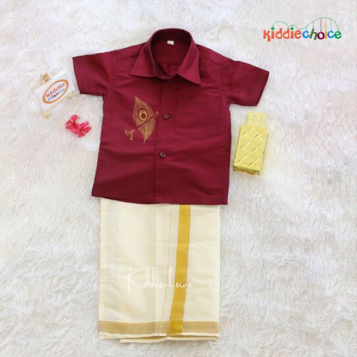 Shirt Dhoti Set For kids