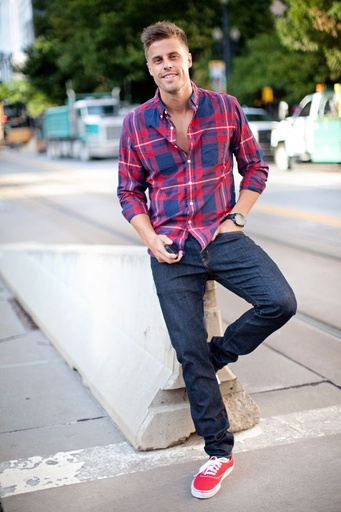 Check Red Shirt For Men