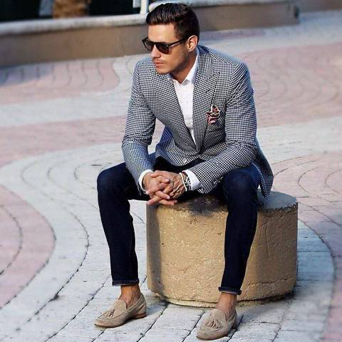 Check Blazer For Men