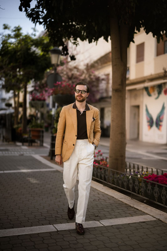 Light Yellow Blazer For Men
