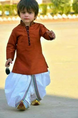 Red Dhoti Kurta For boys