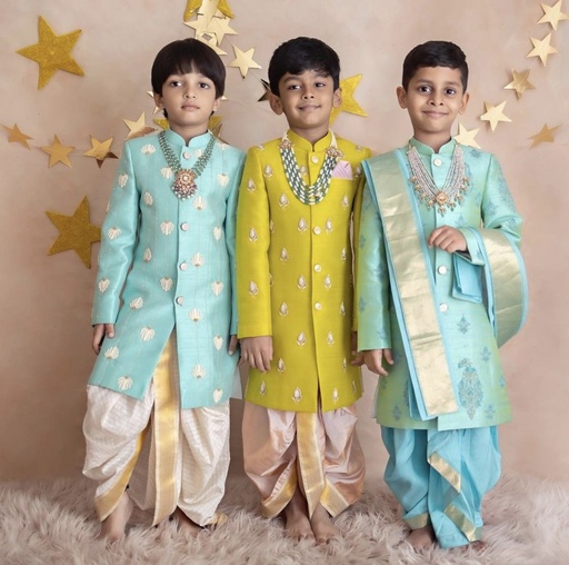 Three Kurta And Pyjama Combo For Boys