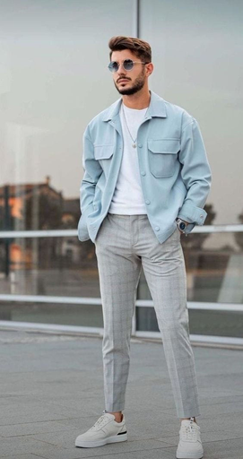 Sky Blue Shirt For Men